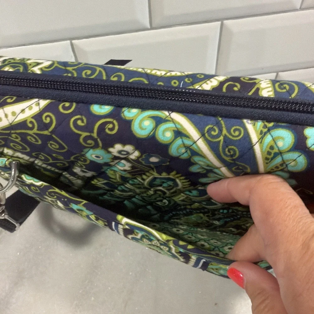 NEW Vera Bradley Rythm & Blues Mini Laptop iPad Tablet EBook Hard Zip Case GW999